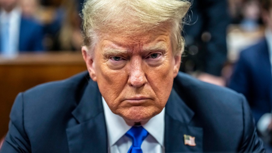 Image: Former President Donald Trump appears at Manhattan criminal court during jury deliberations ...