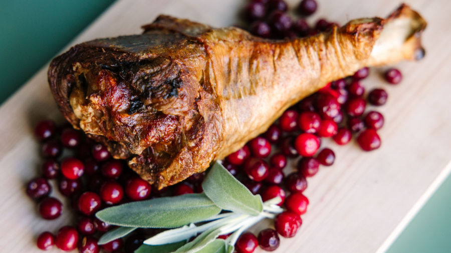 Image: Smoked Turkey Leg: Hot off the smoker, the meat has a smokiness that permeates every bite. I...